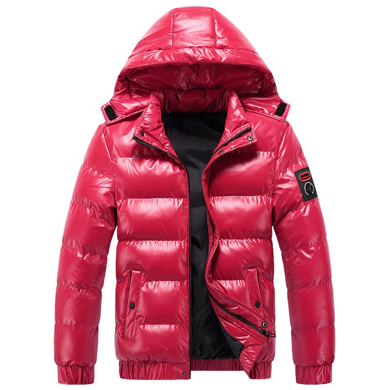 Winter Men'S Jackets Fashion Men Cotton Warm Parkas down Hoodies Coats Casual Outdwear Thermal Jackets Mens Clothing