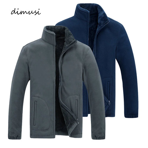 Winter Mens Softshell Fleece Jackets Casual Men Thick Warm Sweatshirt Man Thermal Solid Color Hoodies Coats Clothing 7XL