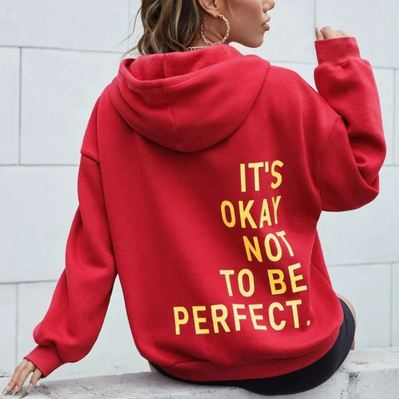 Women'S Multi-Color Letters Printed All-Matching Casual Long Sleeve Sweatshirt