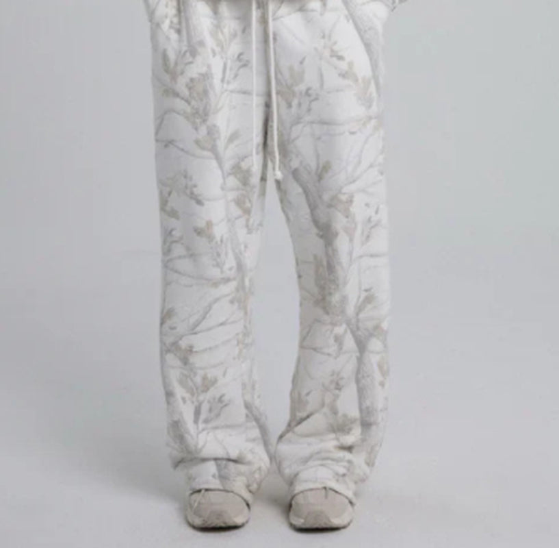 Autumn Winter Two Piece Sets Women Camouflage Hoodie Maple Leaf Print Sweatshirt Suit Sports Hoodie Sportswear