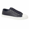 Ladies Lace up Casual Retro Faux Leather Deck Plimsolls Gym Trainers Pumps Shoes